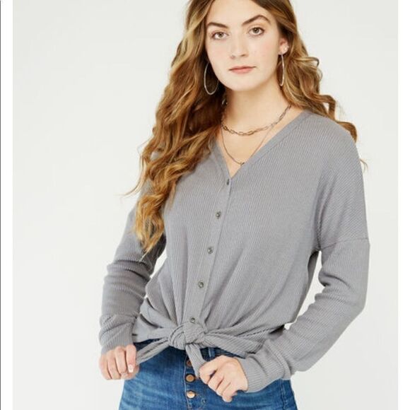 Kismet Long Sleeve Tie Knot Sweater Size Extra Small - Picture 1 of 10